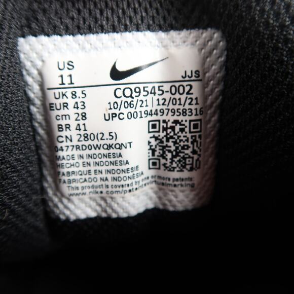 Nike Shoes Womens 11 Training Sneakers Legend Essential Black Lace Up Workout - Picture 8 of 13